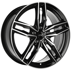 DAI Wheels MODA 15x6.5 +40 Offset Gloss Black - Machined Face – 4x100