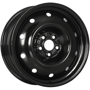RNB STEEL WHEEL 16x6.5 +39 Offset Black Armour Coat – 5x100