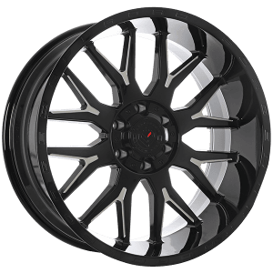 Forged Wheels XR101 20x10.0 -19 Offset Gloss Black - Milled Edge – 8x180