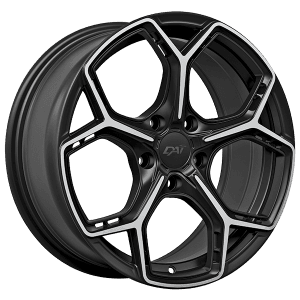 DAI Wheels WIDOW 15x6.5 +40 Offset Gloss Black - Machined Face – 5x114.3
