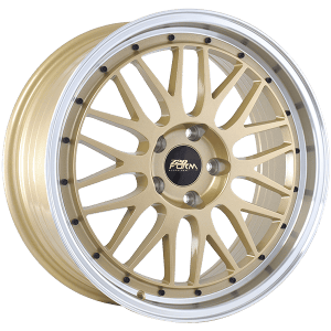 720 Form FF14 18x8.0 +35 Offset Gold - Machined Lip – 5x114.3