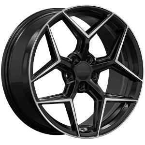 Ruffino HANS 19x8.5 +35 Offset Gloss Black - Machined Face – 5x114.3