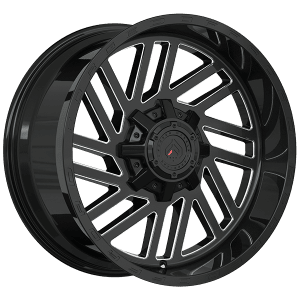 Forged Wheels XR107 20x10.0 -12 Offset Gloss Black - Milled Edge – 5x127