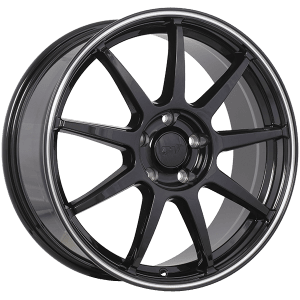DAI Wheels REV 16x6.5 +41 Offset Gloss Black - Machined Lip – 4x100