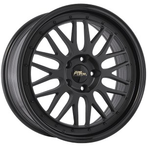 720 Form FF14 18x8.0 +35 Offset Satin Black - Gloss Black Lip – 5x114.3