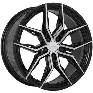 Ruffino ELEGANZA 18x8.0 +40 Offset Gloss Black - Machined Face – 5x114.3