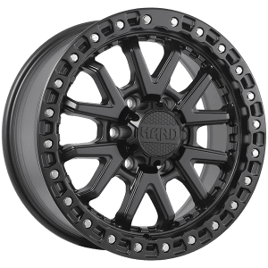 Ruffino HARD DUNE 18x8.0 +35 Offset Satin Black - Zinc Rivets – 6x135