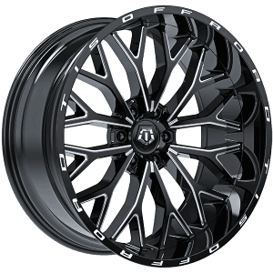 TIS Wheels 565 20x9.0 +18 Offset Gloss Black - Milled Edge – 6x139.7