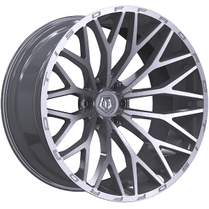 TIS Wheels 566 20x10.0 -24 Offset Silver - Brushed Face – 6x135