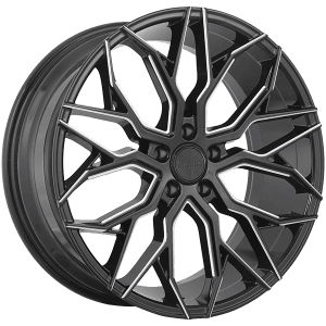 720 Luxury LX6 20x8.5 +35 Offset Gloss Black - Milled Edge – 5x114.3
