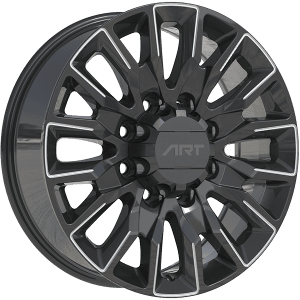 ART Replica REPLICA 414 20x8.5 +18 Offset Gloss Black - Milled Edge – 8x165.1