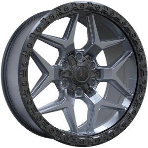 Forged Wheels XR13 20x9.0 +15 Offset Satin Gray - Black Lip – 6x135/6x139.7