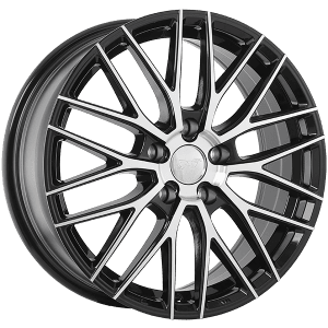 DAI Wheels RENNSPORT 17x7.0 +45 Offset Gloss Black - Machined Face – 5x114.3