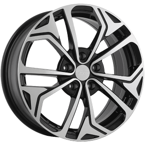 ART Replica REPLICA 186 17x7.0 +45 Offset Gloss Black - Machined Face – 5x114.3