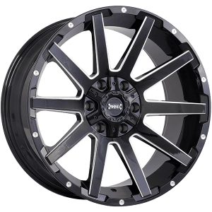 Ruffino HARD SINNER 20x9.0 0 Offset Gloss Black - Milled Edge – 6x135/6x139.7