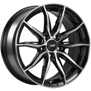 DAI Wheels FRANTIC 15x6.5 +38 Offset Gloss Black - Machined Face – 5x114.3